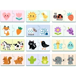 Djeco Duo Puzzle Colours Tvåbitarspussel