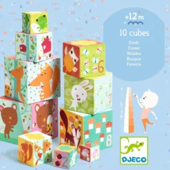 Djeco 10 Forest Blocks Stapelklossar