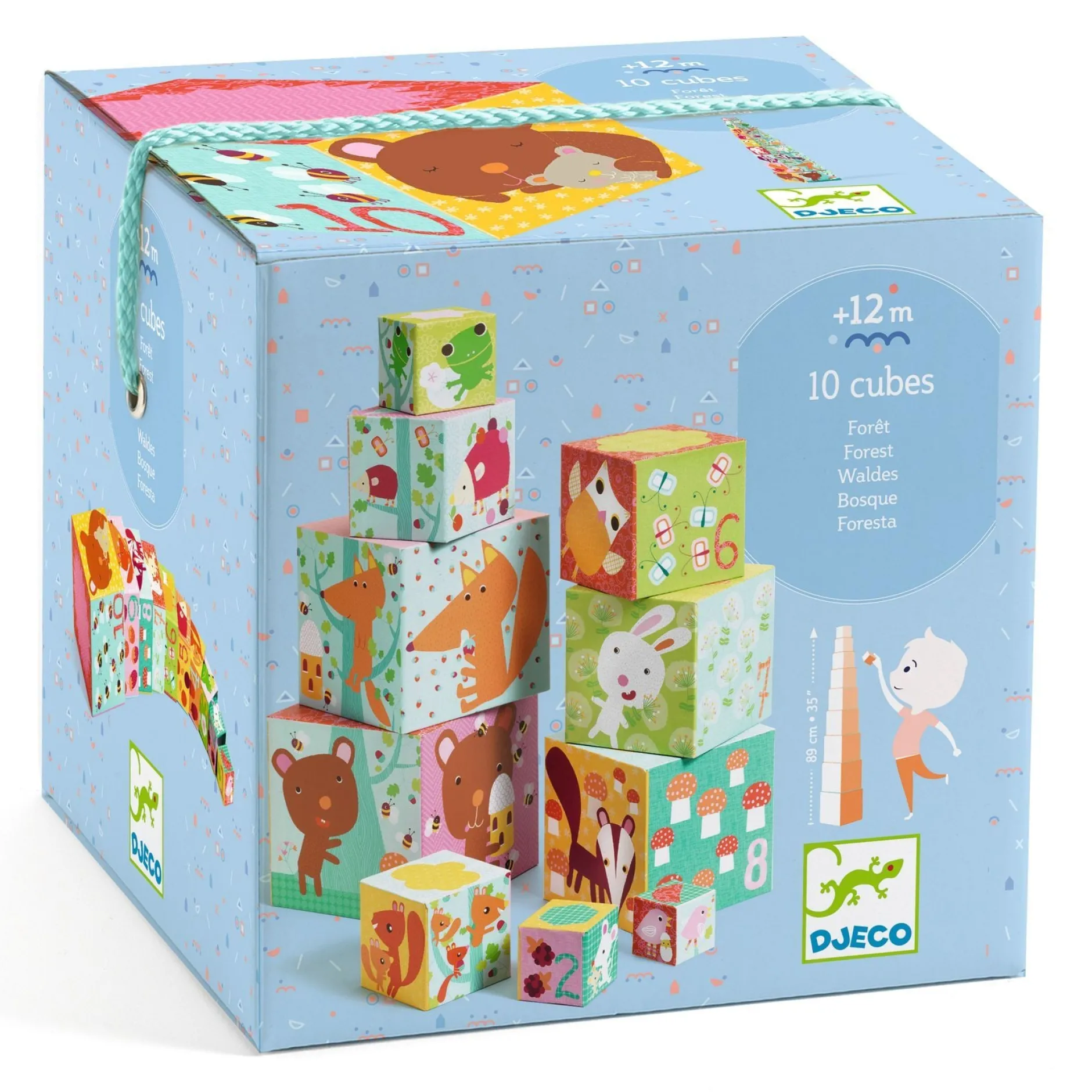 Djeco 10 Forest Blocks Stapelklossar