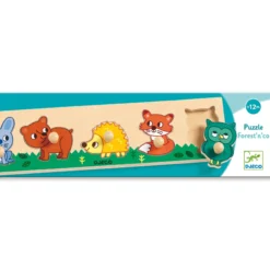 Djeco Forestn co Puzzle 5 Bitar Knopp-Pussel