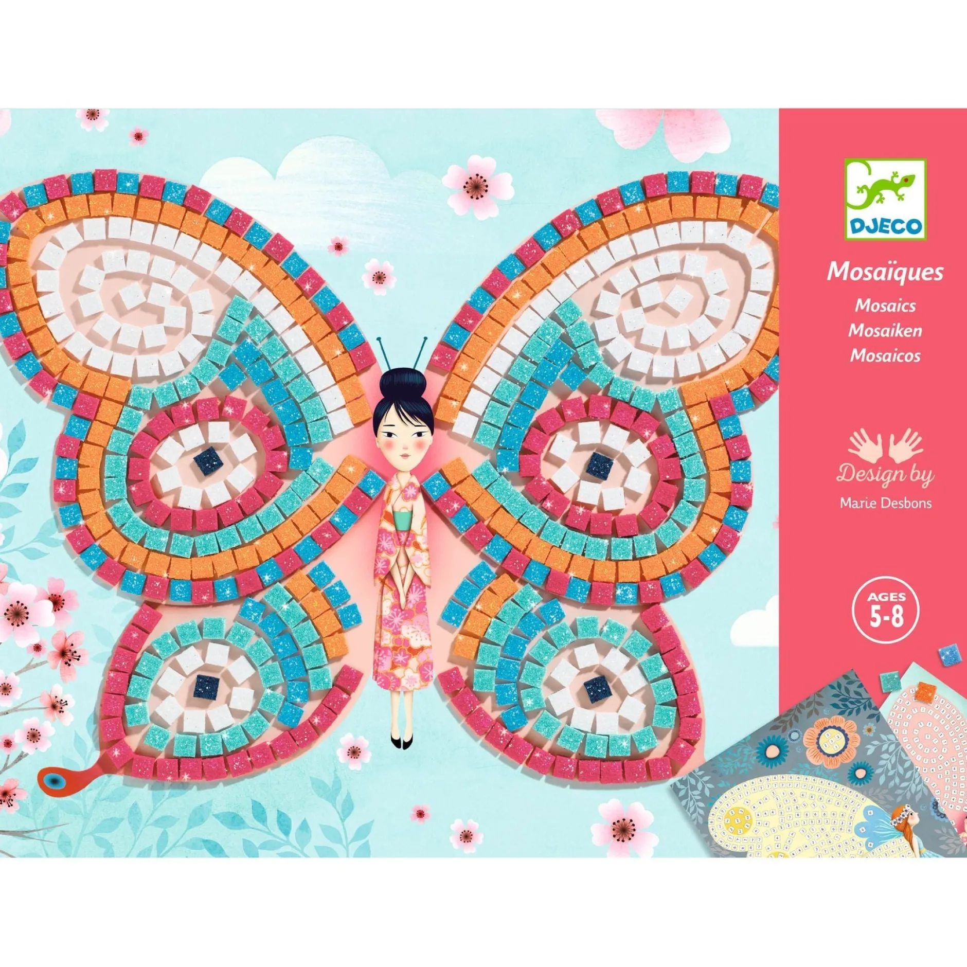 Djeco Mosaic Butterflies Pyssel