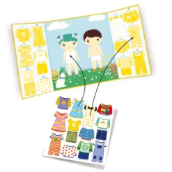 Djeco Stickers Clothes Flyttbara Stickers