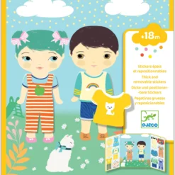 Djeco Stickers Clothes Flyttbara Stickers