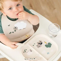Done by Deer Silicone Bib Sheepy Sand