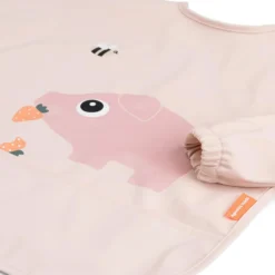 Done by Deer Sleeved Pocket Bib Tiny Farm Powder
