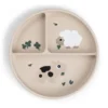 Done by Deer Stick&Stay Compartment Plate Tiny Farm Sand