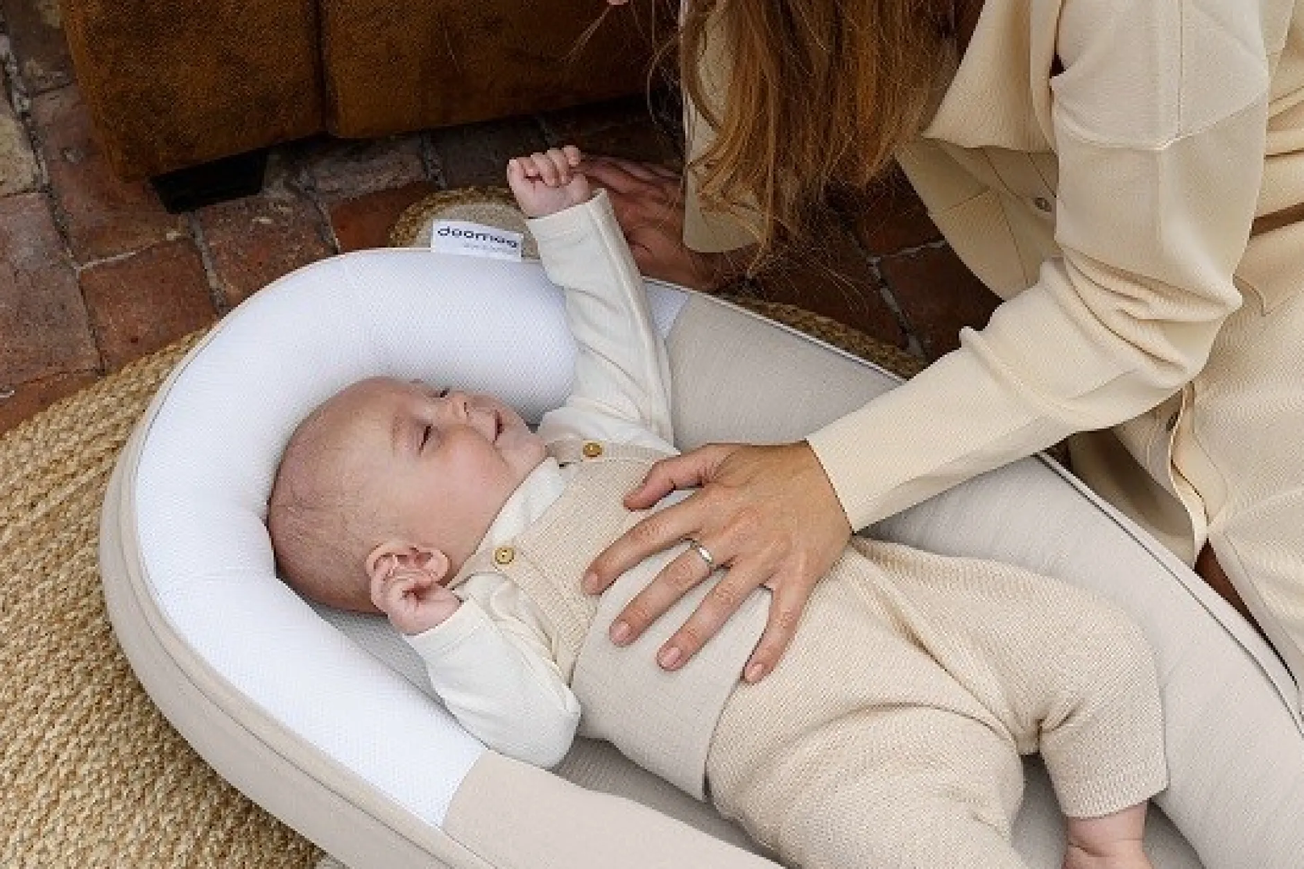 Doomoo Babybädd Quilt Sand