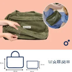 Doomoo Skötväska 8 tillbehör Manchester Khaki