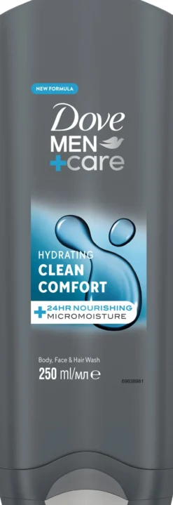 Dove Men+Care Hydrating Clean Comfort Shower gel 250 ml