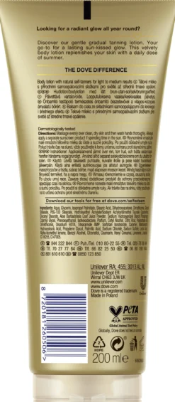 DOVE Summer Revived Fair to Medium 200ml
