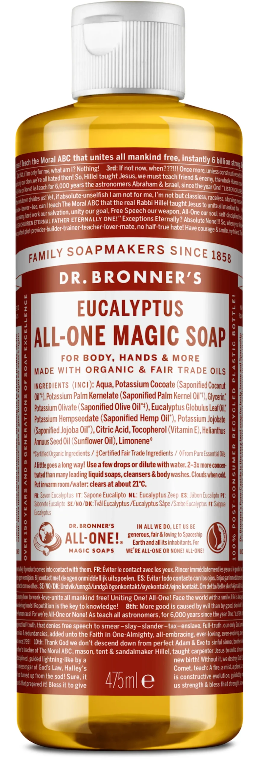 Dr. Bronner All One Eucalyptus Liquid Soap 475 ml