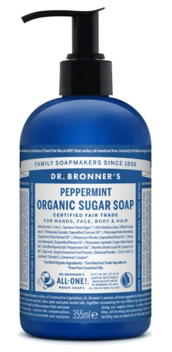 Dr. Bronner's Peppermint Liquid Soap 355 ml