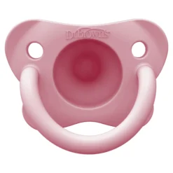Dr.Brown HappyPaci SiliconeSoother 0-6m Pink/Green 2st