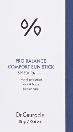 Dr Ceuracle Pro Balance Comfort SPF50 Sun Stick 18g