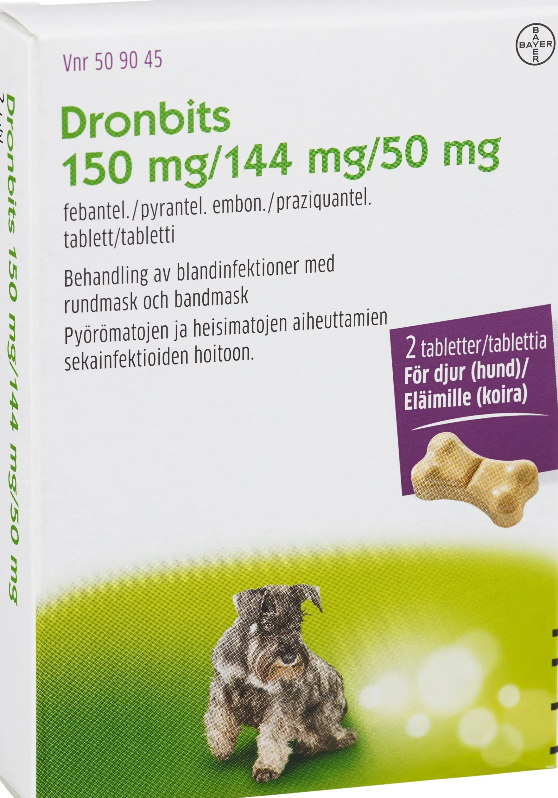 Dronbits tablett 150mg/144 mg/ 50 mg 2 st