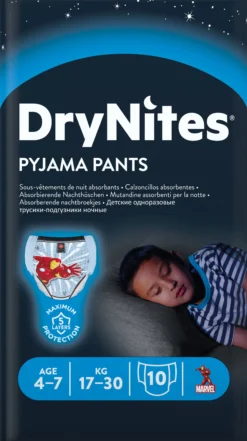 DryNites Nattblöja pojke, 10 stk, 4-7 år 10 st