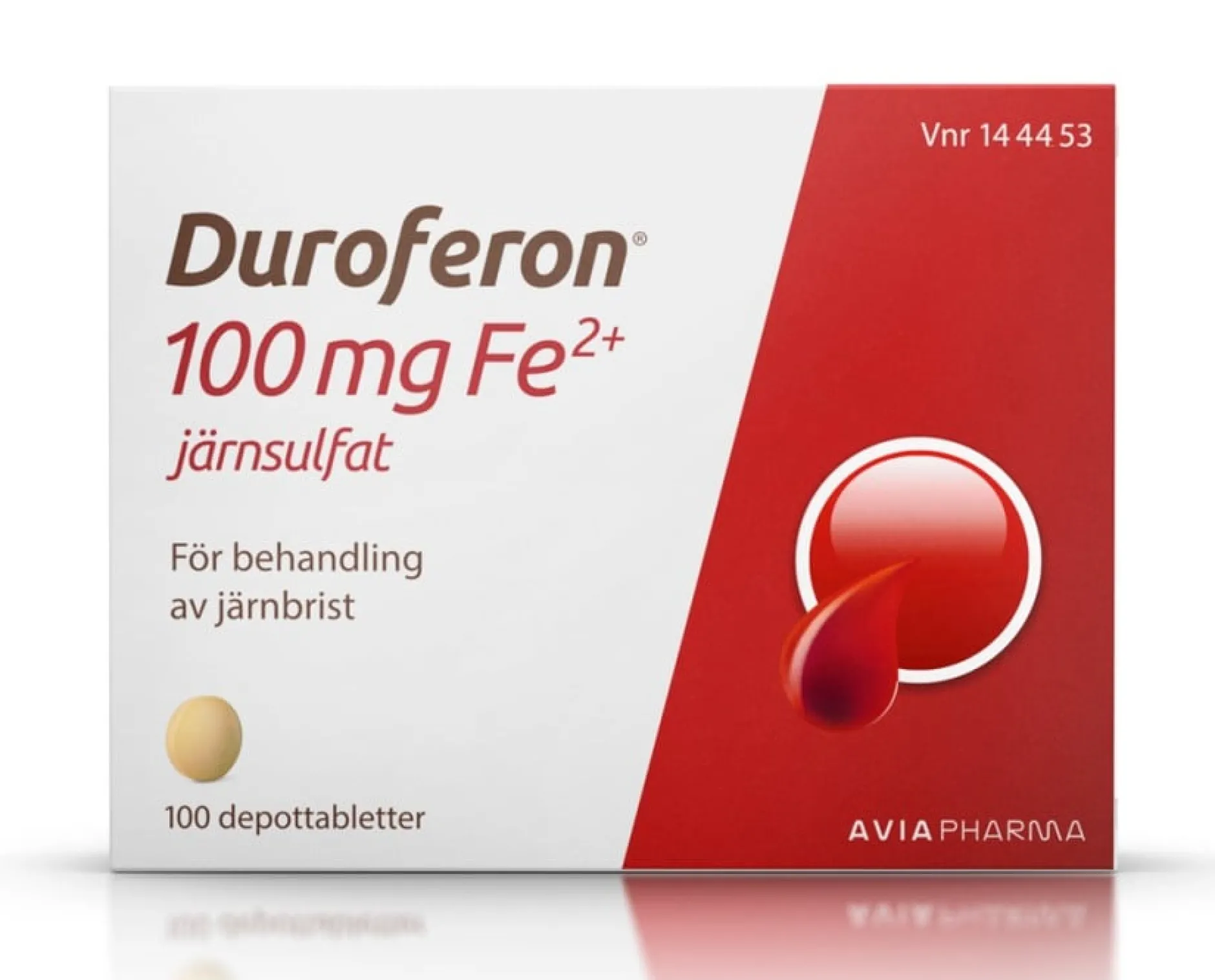 Duroferon 100mg Fe2+ Järnsulfat 100 depottabletter
