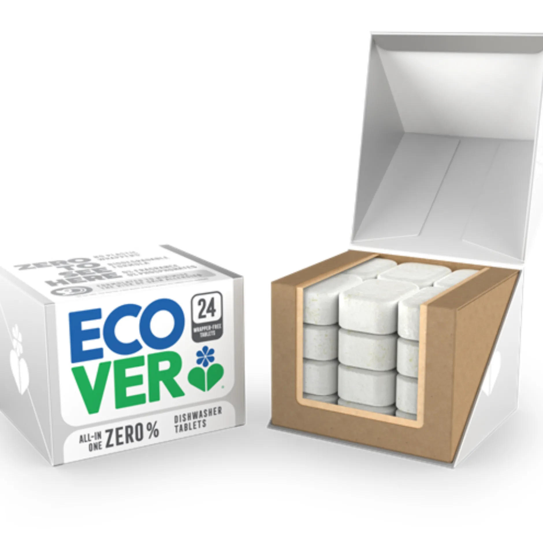 Ecover Disktabletter Zero Parfymfritt 24 st