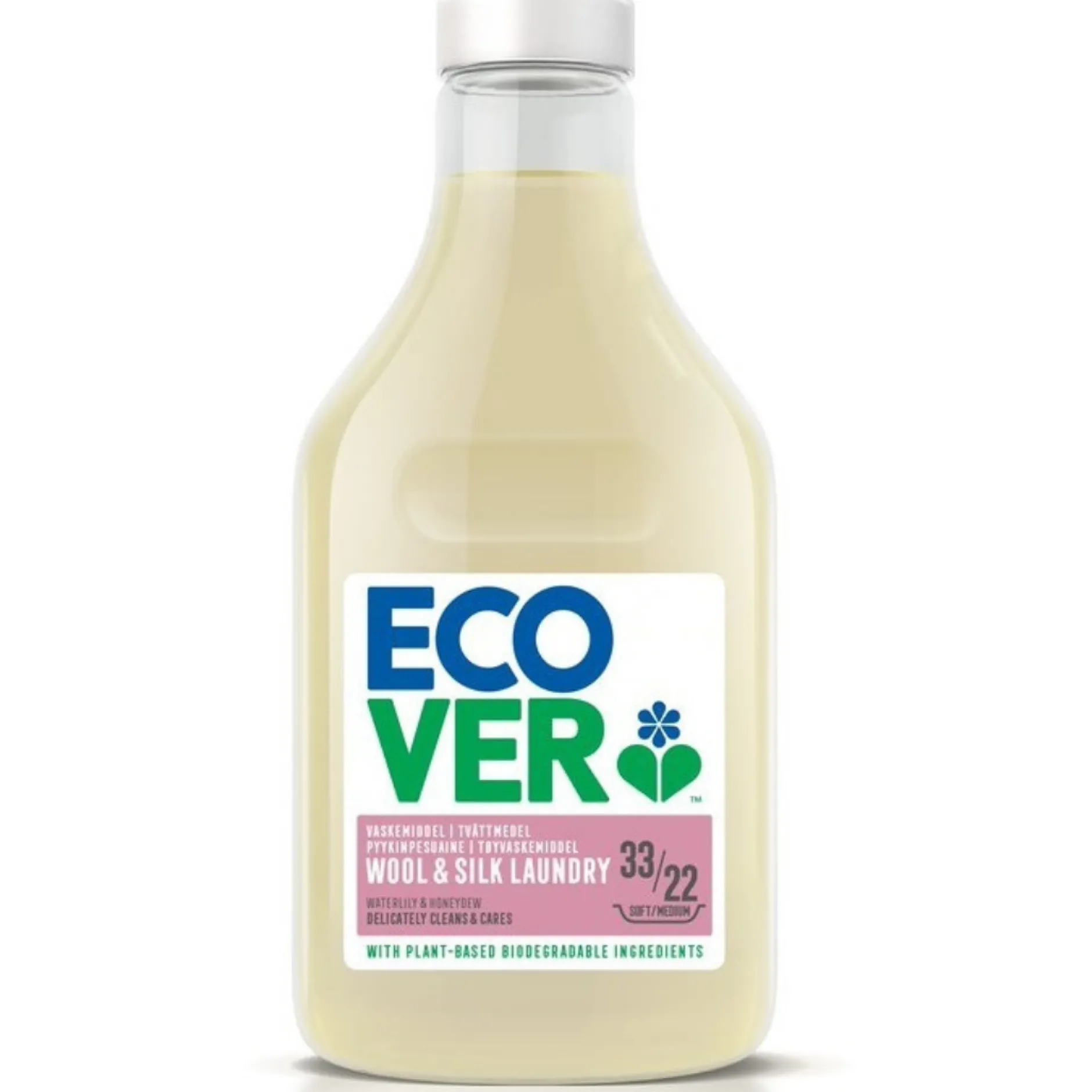 Ecover Flytande Tvättmedel Fintvätt Silke & Ull Waterlily & Honeydew 1000 ml