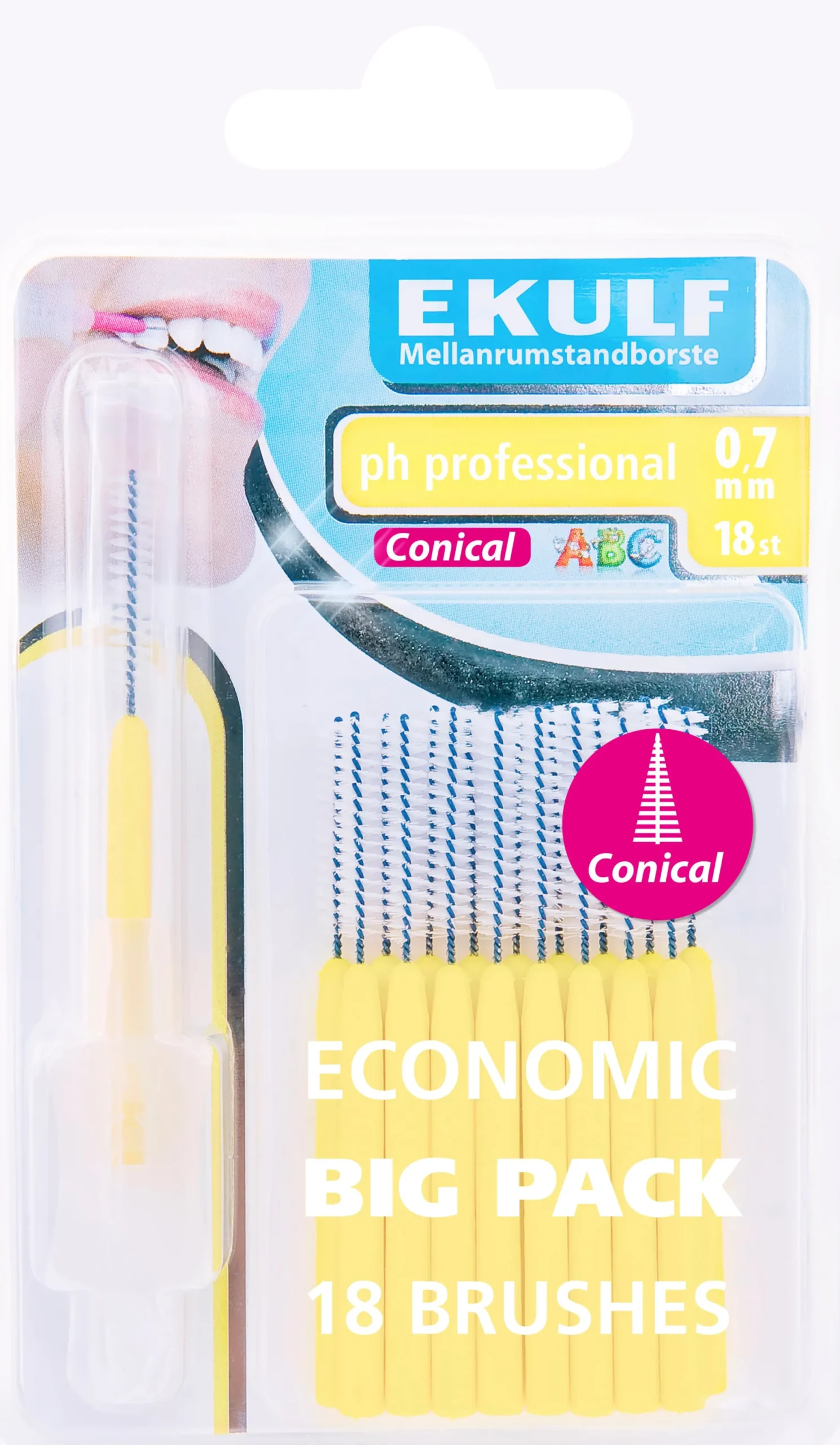 EKULF PH Professional Konisk 0,7 mm 18 st