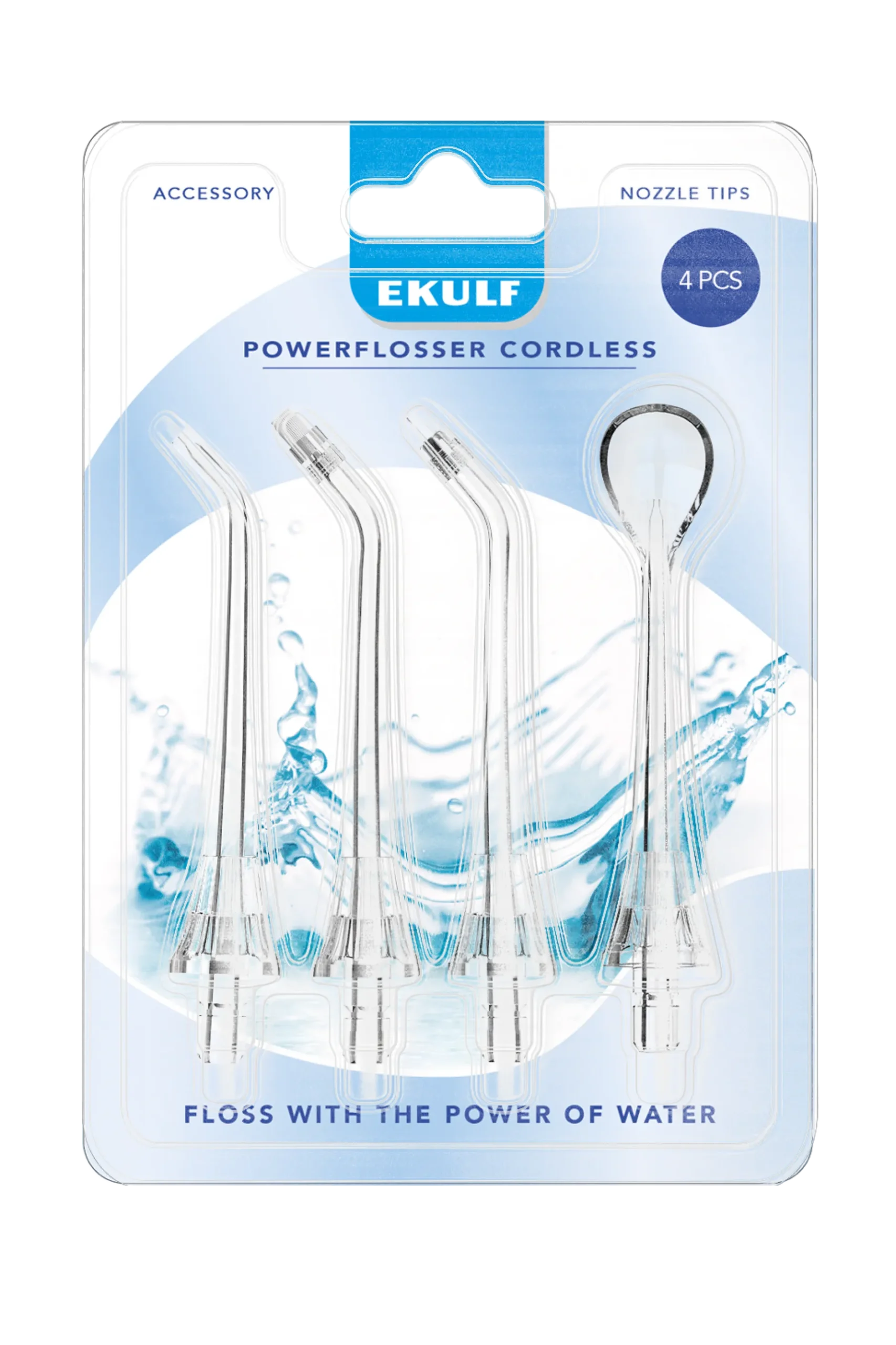 EKULF PowerFlosser Premium 4-pack Refill