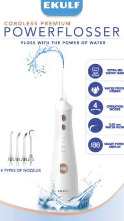 EKULF PowerFlosser Premium White