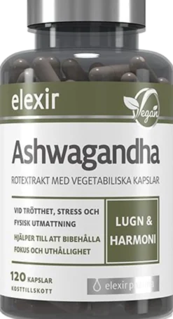 Elexir Pharma Ashwagandha 120 kapslar