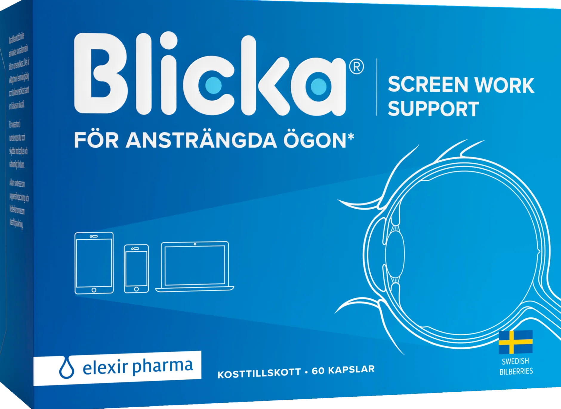 Elexir Pharma Blicka Skärm 60 kapslar