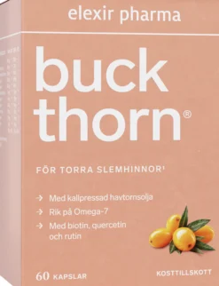 Elexir Pharma Buckthorn Kosttillskott med Havtornsolja 60 kapslar