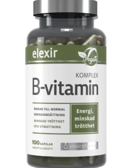Elexir Pharma B-vitamin Komplex 100 kapslar