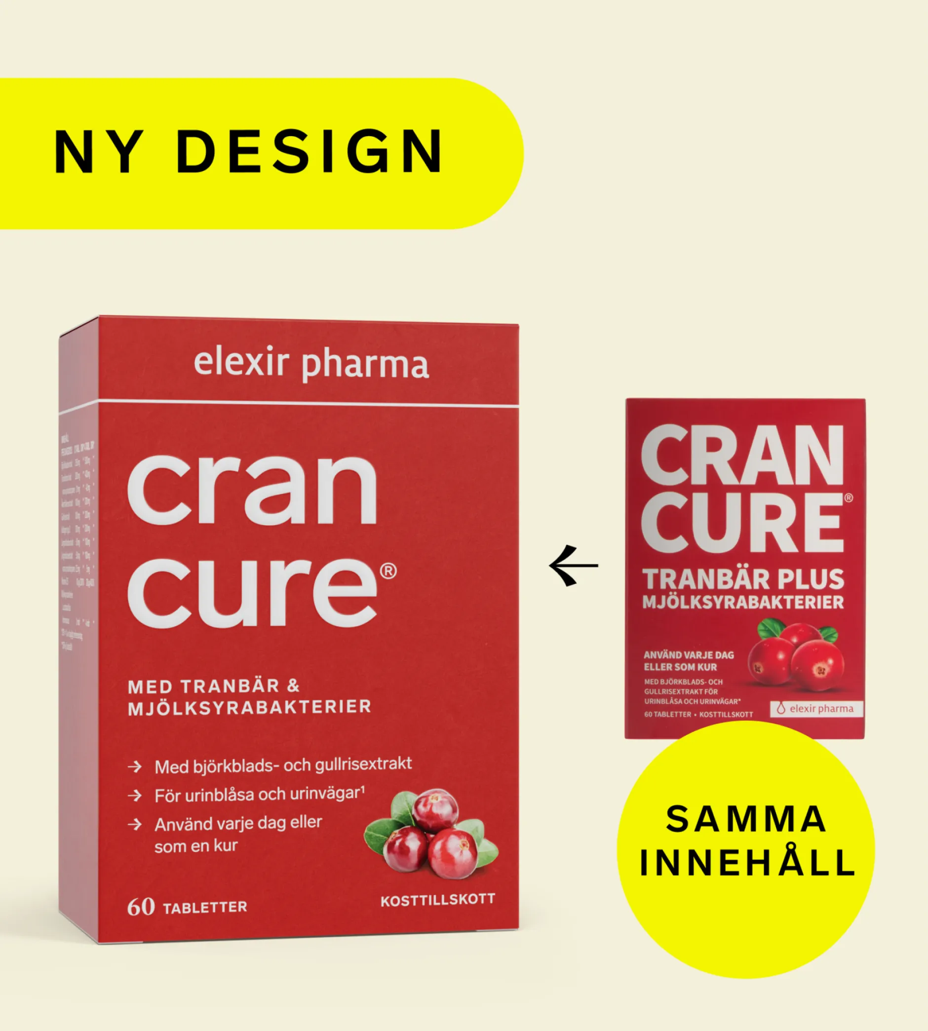 Elexir Pharma Cran Cure® 60 tabletter