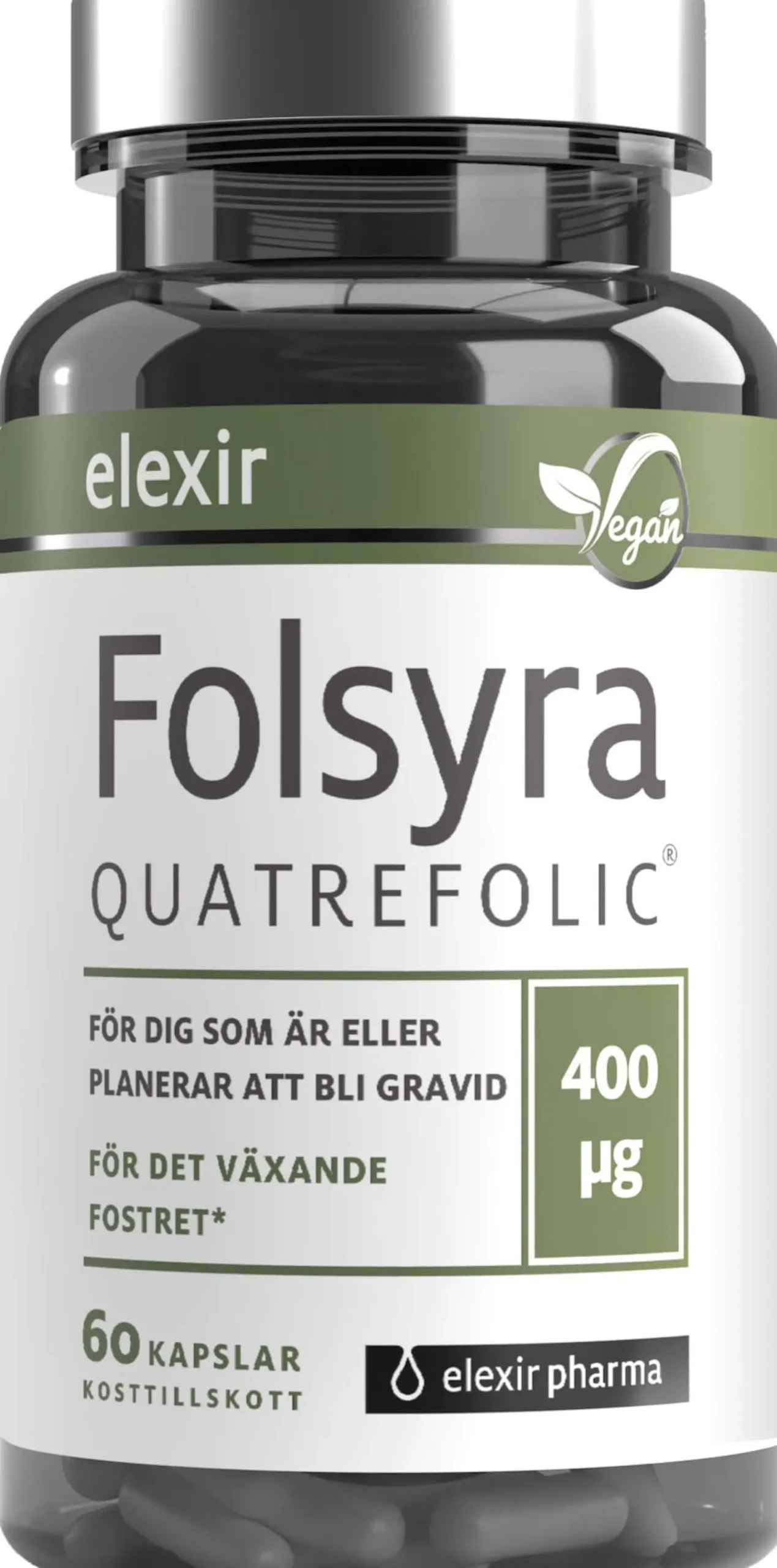 Elexir Pharma Folsyra 60 kapslar