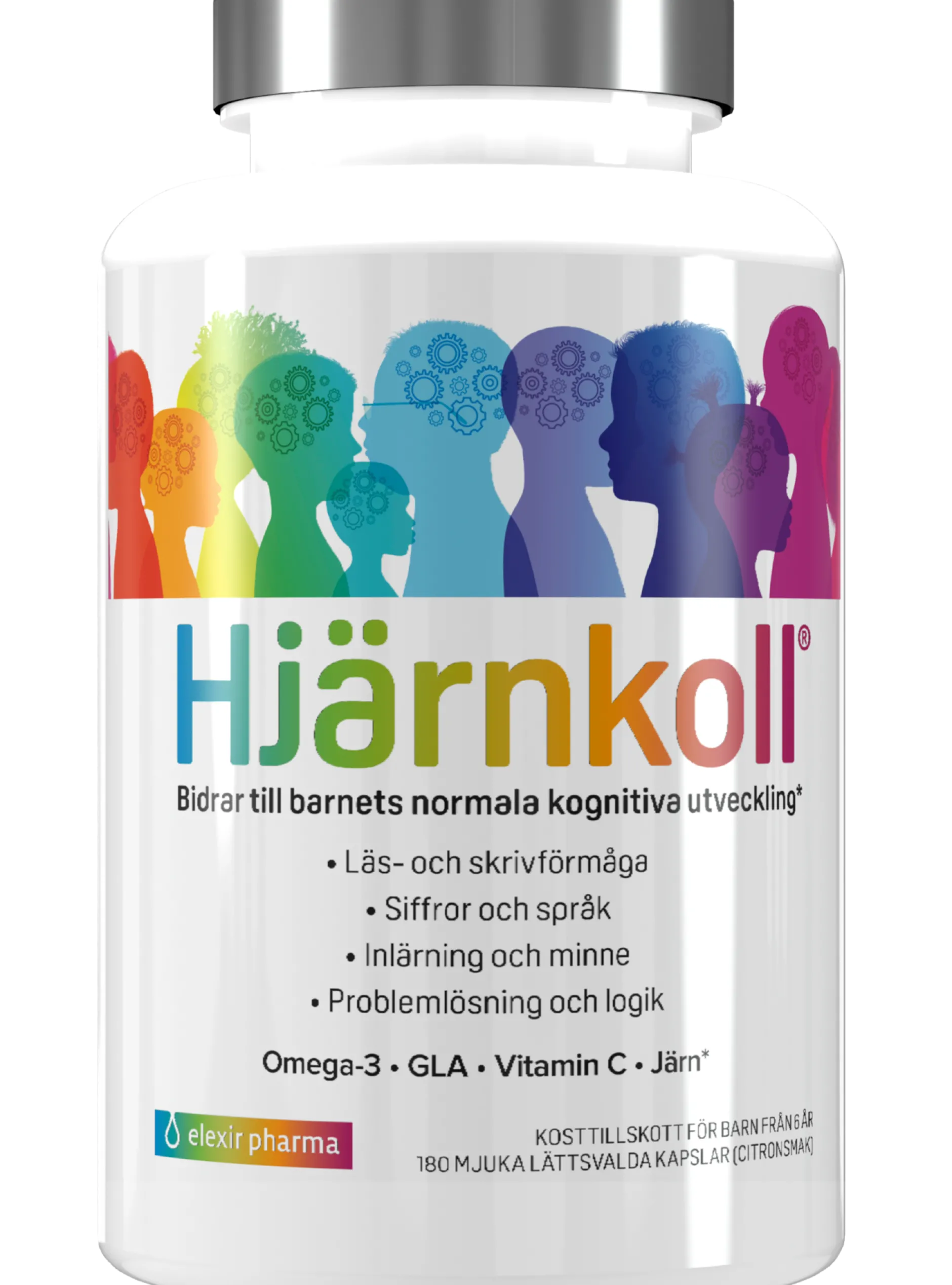 Elexir Pharma Hjärnkoll Multivitamin 180 kapslar