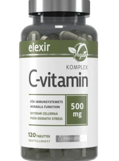 Elexir Pharma Kosttillskott C-vitamin 120 tabletter