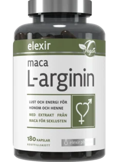 Elexir Pharma Maca L-arginin 180 kapslar