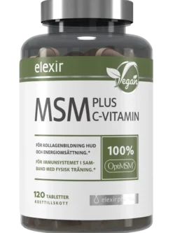 Elexir Pharma MSM + Vitamin-C 120 tabletter