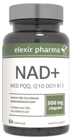 Elexir Pharma NAD+ 60 kapslar