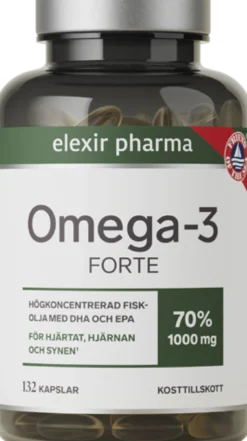 Elexir Pharma Omega-3 Forte 1000 mg 132 kapslar
