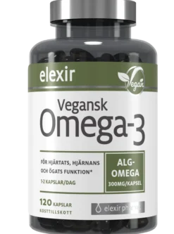 Elexir Pharma Vegansk Omega-3 120 kapslar