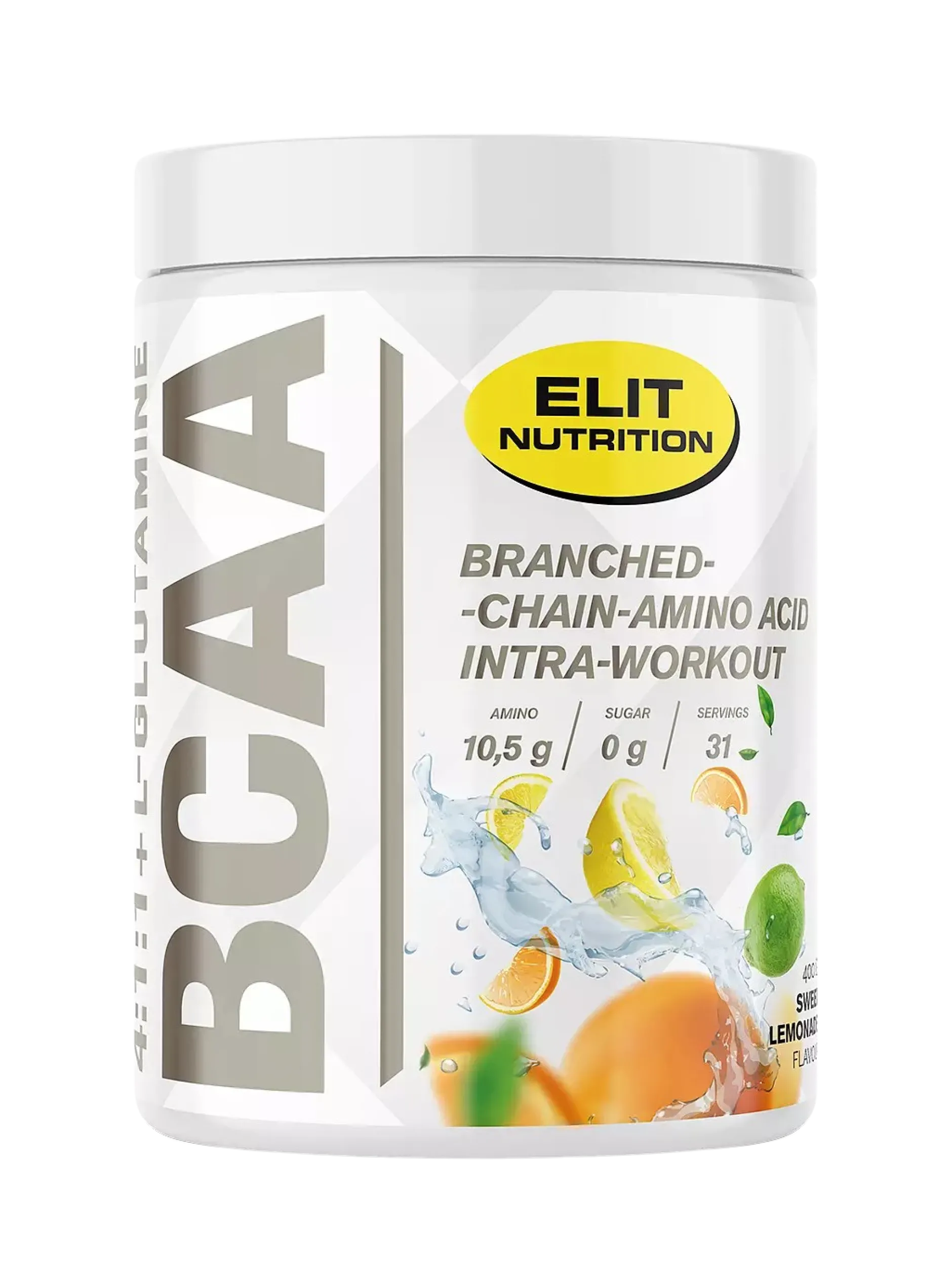 Elit Nutrition BCAA 4:1:1 + L-glutamine Lemonade 400 g
