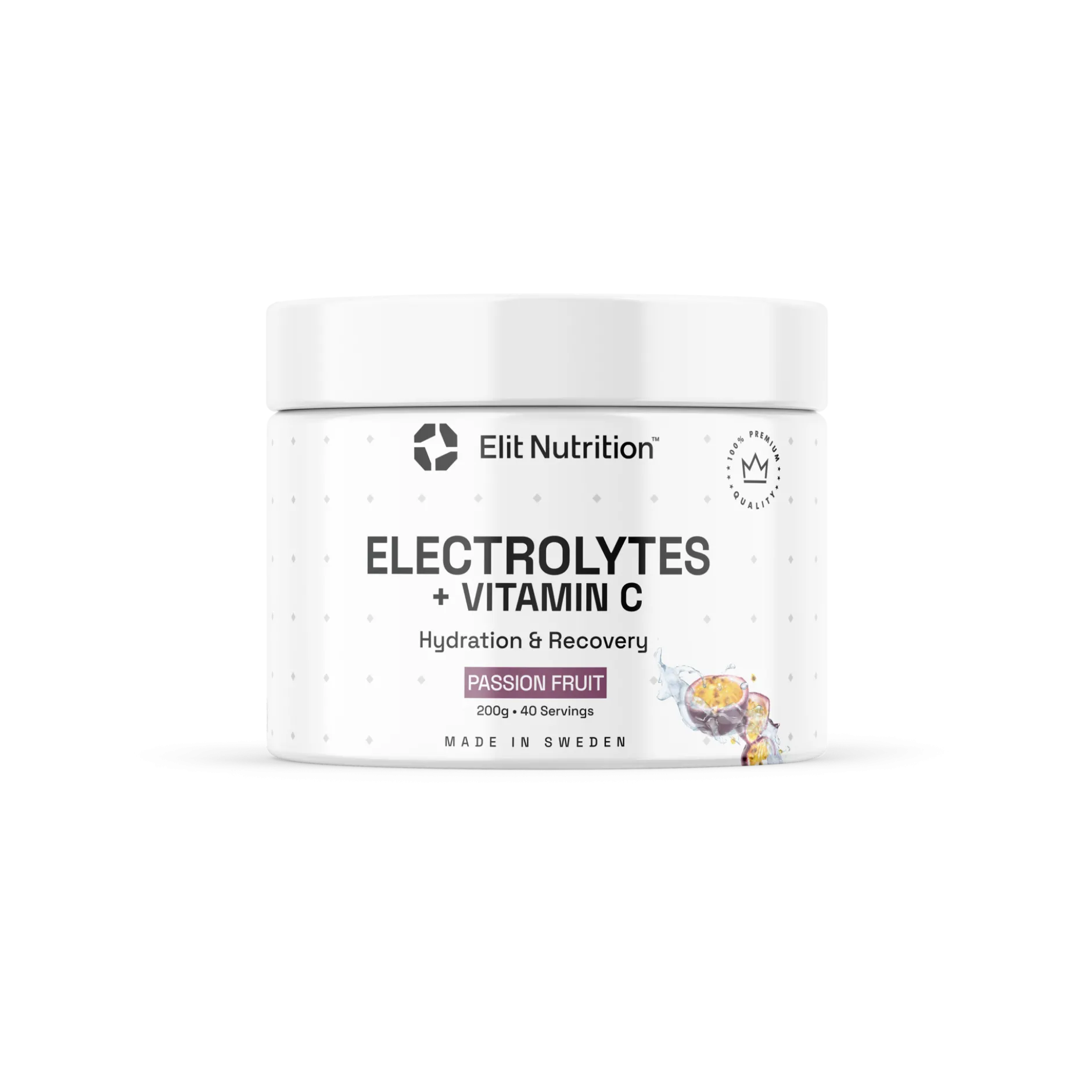 Elit Nutrition Electrolytes + Vitamin C 300 g - Passion
