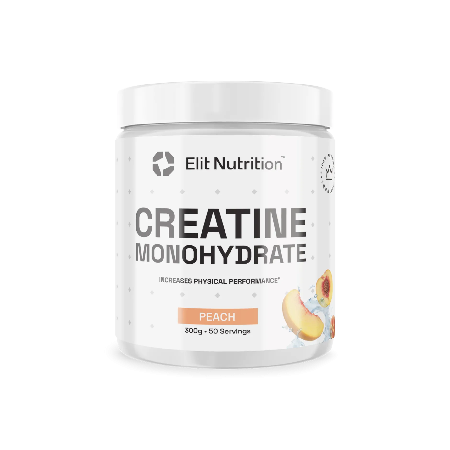 Elit Nutrition 100% Kreatin Monohydrat Peach 300 g
