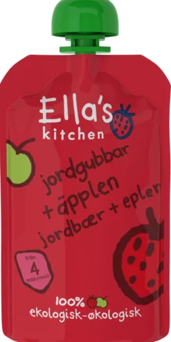 Ella's Kitchen Jordgubb & Äpple Puré 120 g