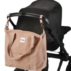 Elodie Changing Bag Soft Shell Pink Bouclé