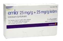 EMLA kräm 25 mg/g + 25 mg/g, 5 gr