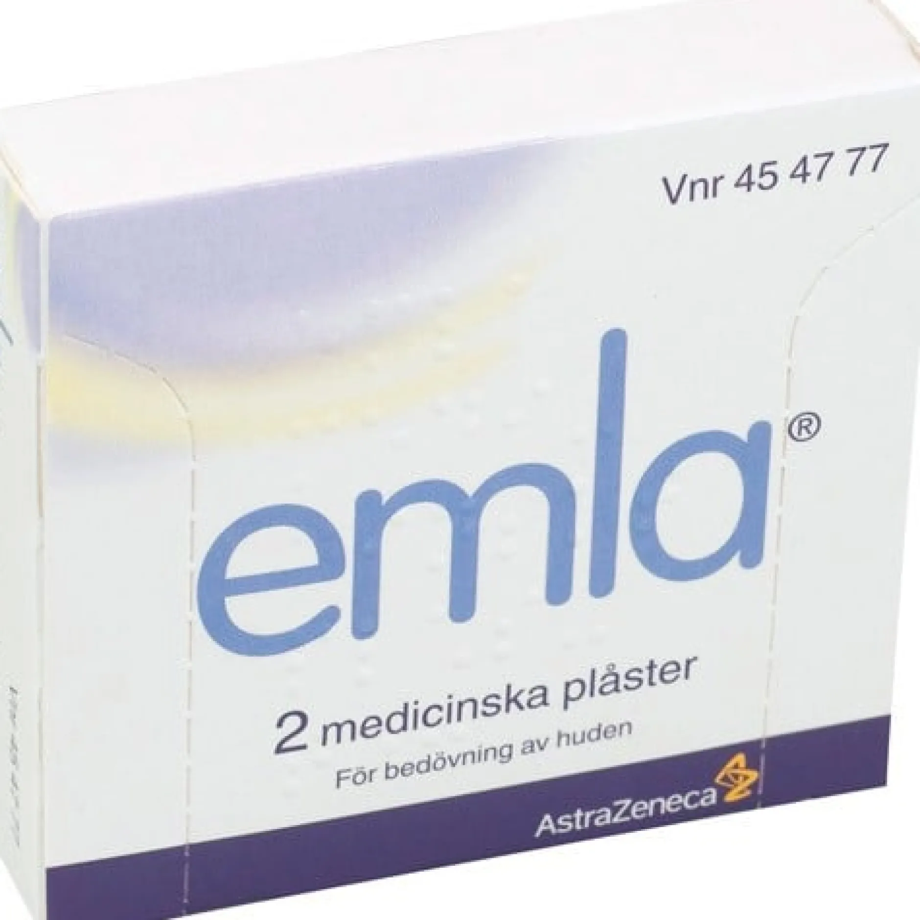 EMLA medicinskt plåster 25 mg/25 mg, 2 st