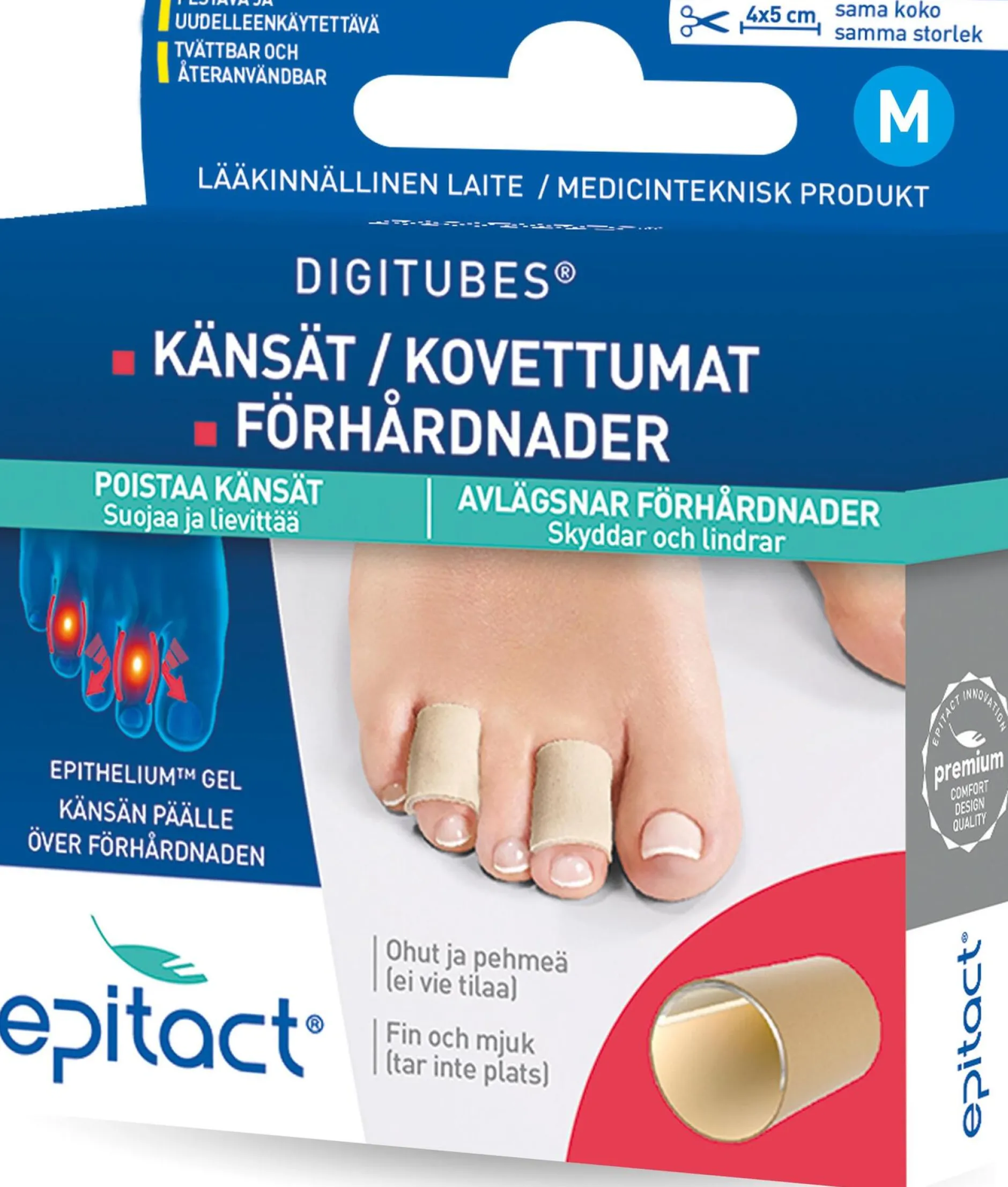Epitact Digitubes Tåskydd M 4st