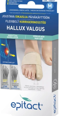 Epitact Hallux Valgus Flexibelt Korrigeringsstöd M