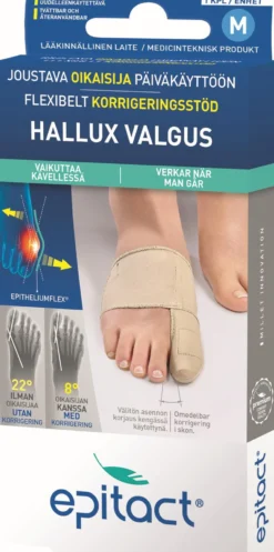 Epitact Hallux Valgus Flexibelt Korrigeringsstöd M