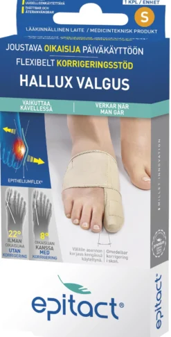 Epitact Hallux Valgus Flexibelt Korrigeringsstöd S